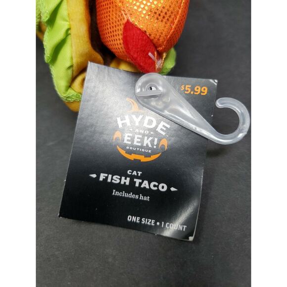 Hyde And Eek Cat Crab Fish Taco Costume Halloween Red Shiny Headpiece Hat NWT - Picture 7 of 7